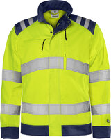 Fristads High vis green jack klasse 3 4067 Hi-vis geel/marineblauw