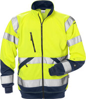 Fristads High vis sweatjack klasse 3 7426 Hi-vis geel/marineblauw