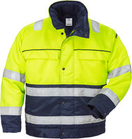 Fristads High vis winterjack klasse 3 444 Hi-vis geel/marineblauw