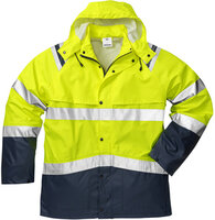 Fristads High vis regenjack klasse 3 4624 Hi-vis geel/marineblauw