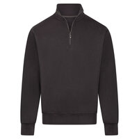 B2B Zipneck Band Sweater Mason Antracite