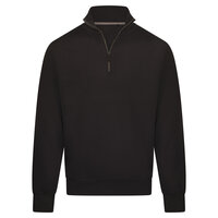 B2B Zipneck Band Sweater Mason Black