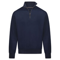 B2B Zipneck Band Sweater Mason Navy