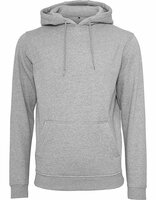 Build Your Brand Heavy Hoody Heather Grey