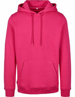 Build Your Brand Heavy Hoody Hibiskus Pink