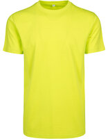Build Your Brand T-Shirt Round Neck Frozen Yellow