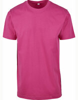 Build Your Brand T-Shirt Round Neck Hibiskus Pink