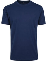 Build Your Brand T-Shirt Round Neck Light Navy