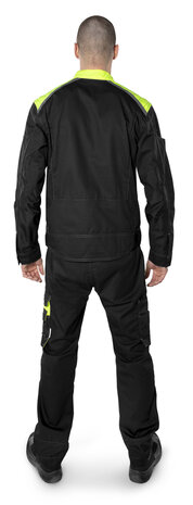 Fristads Jack 4555 Zwart/hi-vis geel 