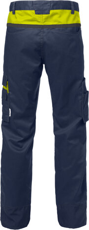 Fristads Broek 2555 Marineblauw/hi-vis geel