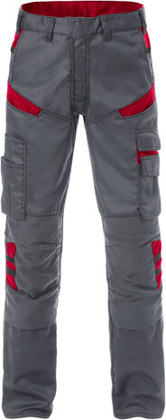 Fristads Broek 2555 Grijs/rood