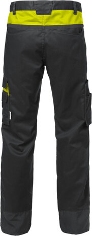 Fristads Broek 2555 Zwart/hi-vis geel