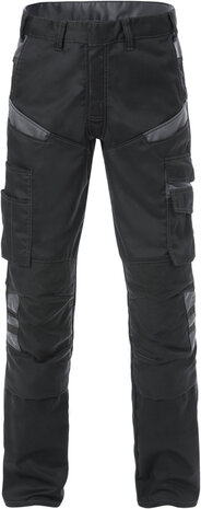 Fristads Broek 2555 Zwart/grijs