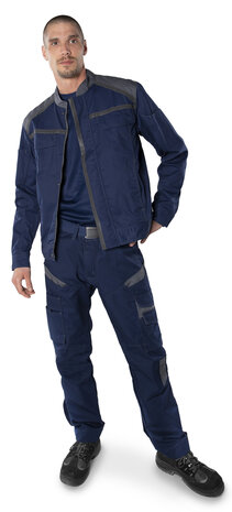 Fristads Broek 2552 Marineblauw/grijs