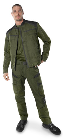 Fristads Broek 2552 Legergroen/zwart