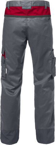 Fristads Broek 2552 Grijs/rood