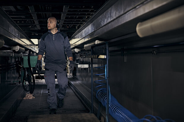 Fristads Broek 2552 Grijs/zwart