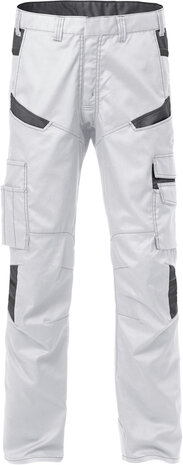 Fristads Broek 2552 Wit/grijs