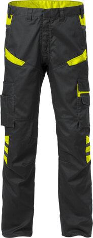 Fristads Broek 2552 Zwart/hi-vis geel