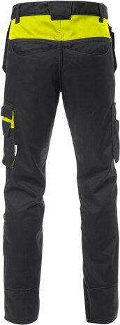 Fristads Werkbroek 2595 Zwart/hi-vis geel