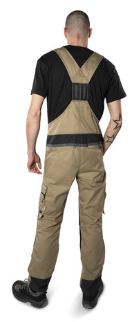 Fristads Amerikaanse overall 1555 Khaki/zwart