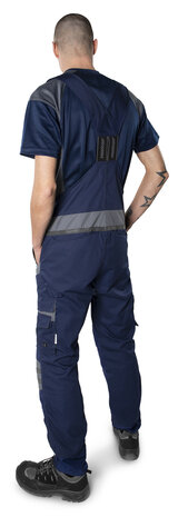 Fristads Amerikaanse overall 1555 Marineblauw/grijs