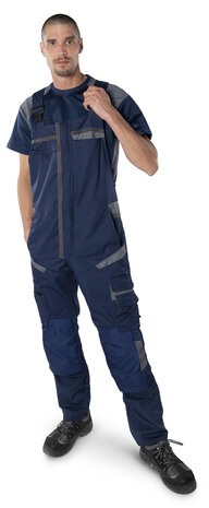 Fristads Amerikaanse overall 1555 Marineblauw/grijs