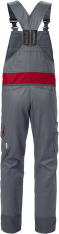 Fristads Amerikaanse overall 1555 Grijs/rood