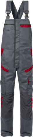 Fristads Amerikaanse overall 1555 Grijs/rood