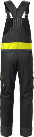Fristads Amerikaanse overall 1555 Zwart/hi-vis geel