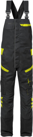 Fristads Amerikaanse overall 1555 Zwart/hi-vis geel