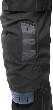 Fristads Amerikaanse overall 1555 Zwart/grijs