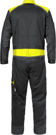 Fristads Overall 8555 Zwart/hi-vis geel 