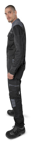 Fristads Overall 8555 Zwart/grijs