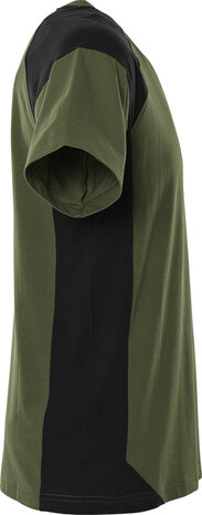 Fristads Heavy T-shirt 7046 Legergroen/zwart 