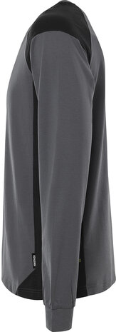 Fristads Heavy T-shirt lange mouw 7071 Grijs/zwart 
