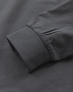 Fristads Heavy T-shirt lange mouw 7071 Grijs/zwart 