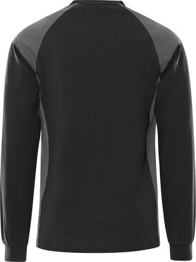 Fristads Heavy T-shirt lange mouw 7071 Zwart/grijs 