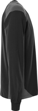 Fristads Heavy T-shirt lange mouw 7071 Zwart/grijs 