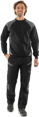 Fristads Sweater 7148 Marineblauw/grijs 