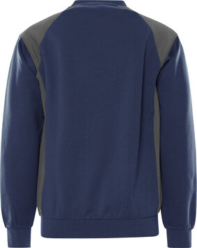 Fristads Sweater 7148 Marineblauw/grijs 