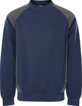 Fristads Sweater 7148 Marineblauw/grijs 