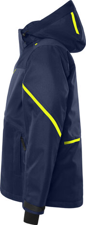 Fristads Airtech winterjack 4058 Marineblauw/hi-vis geel 
