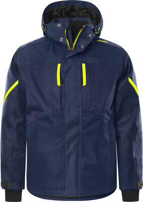 Fristads Airtech winterjack 4058 Marineblauw/hi-vis geel 