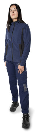 Fristads Microfleecejack 4003 Marineblauw/zwart 