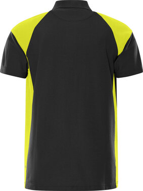 Fristads Heavy poloshirt 7047 Zwart/hi-vis geel 