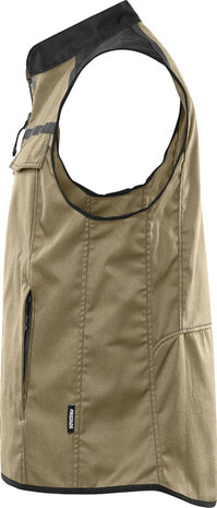 Fristads Bodywarmer 5555 Khaki/zwart 