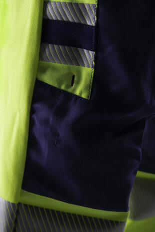 Fristads High vis green broek klasse 2 2645 Hi-vis geel/marineblauw