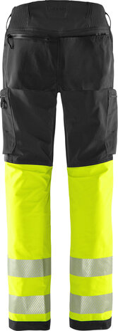 Fristads High vis green broek klasse 1 2647 Hi-vis geel/zwart