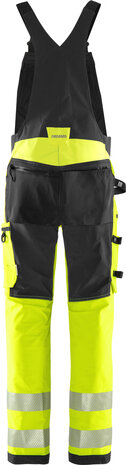 Fristads High vis green Amerikaanse overall stretch klasse 2 1031 Hi-vis geel/zwart
